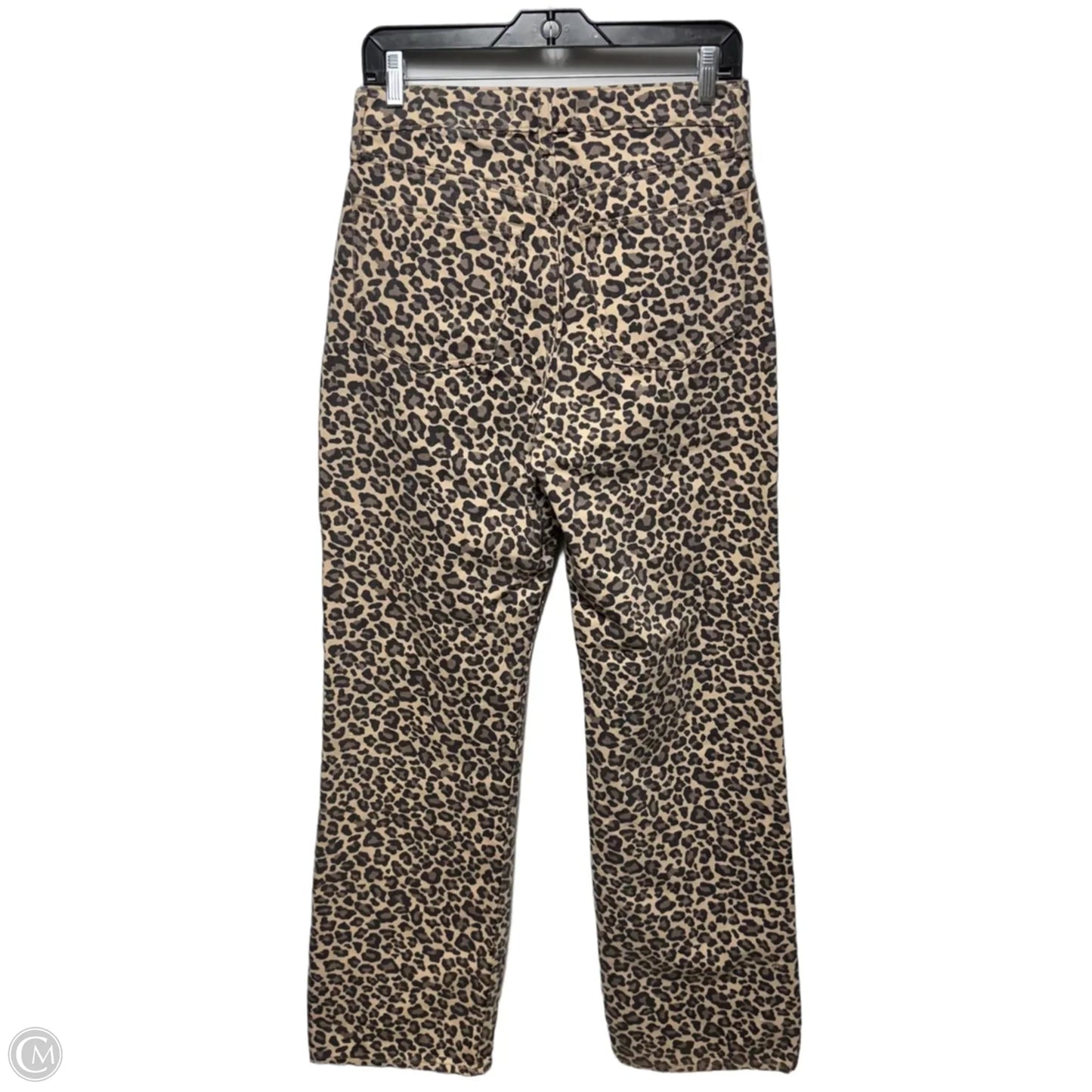 Jeans Straight By Abercrombie And Fitch In Animal Print, Size: 6 long curvy