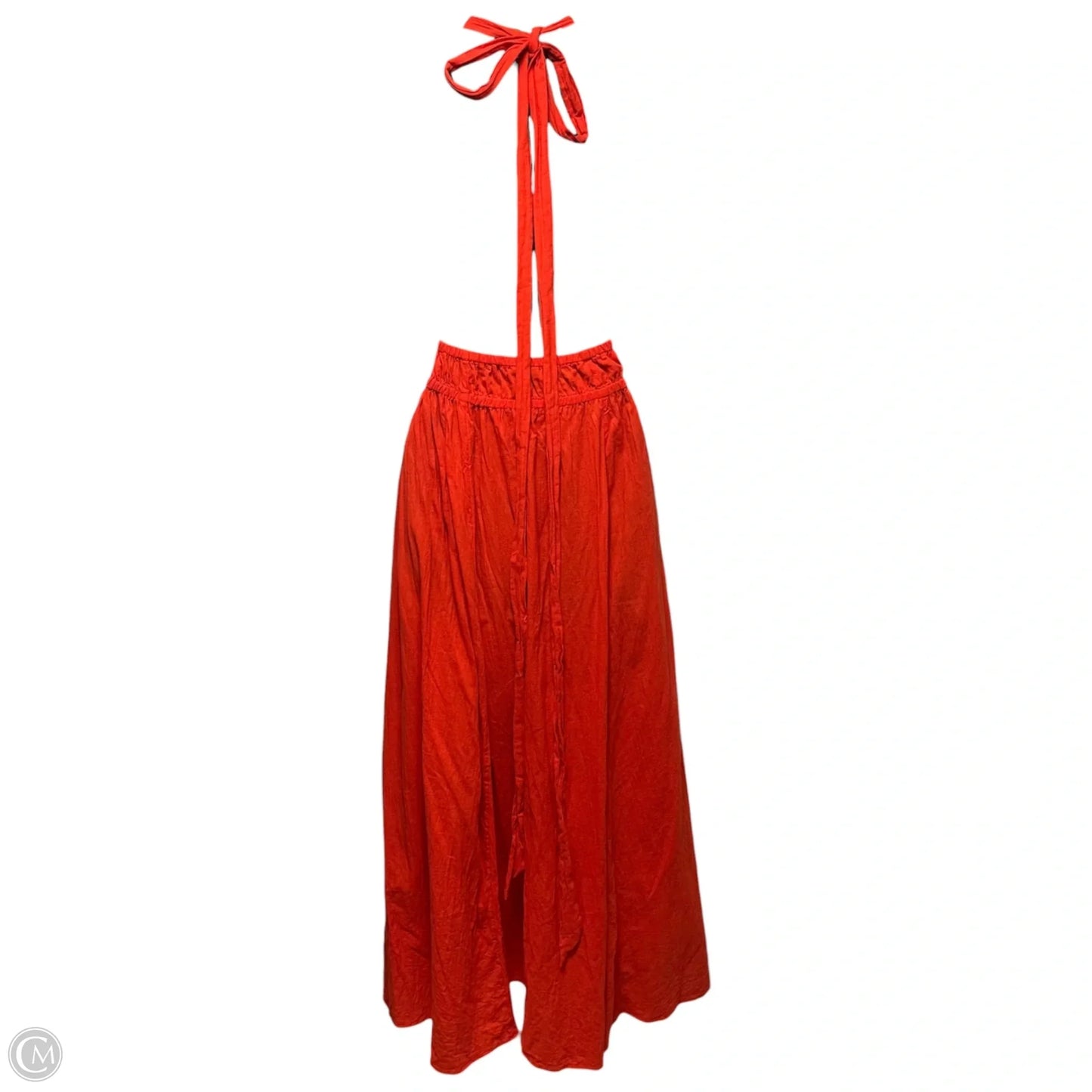 Cotton Halter Dress Casual Maxi By J. Crew In Orange, Size: Xs