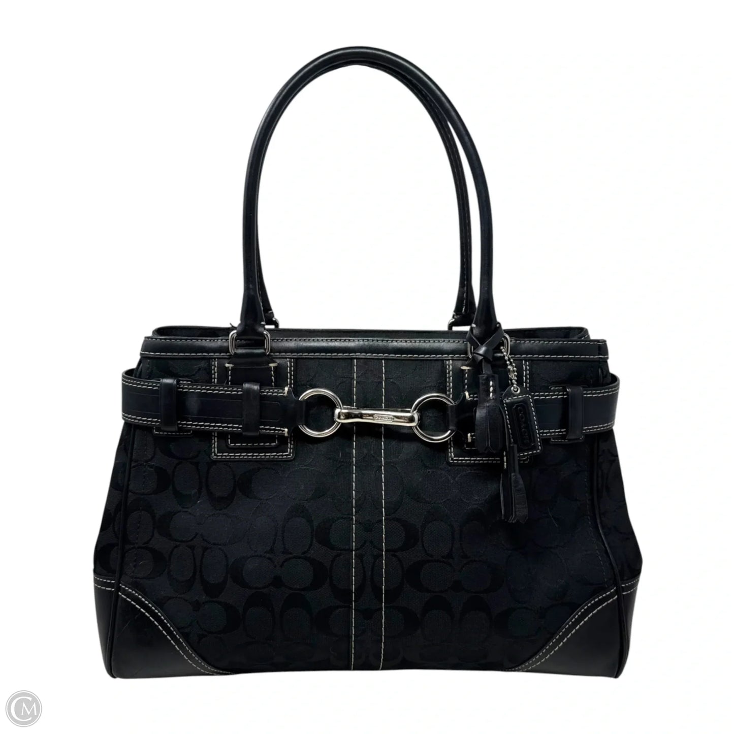 Hampton Handbag Designer By Coach, Size: Large