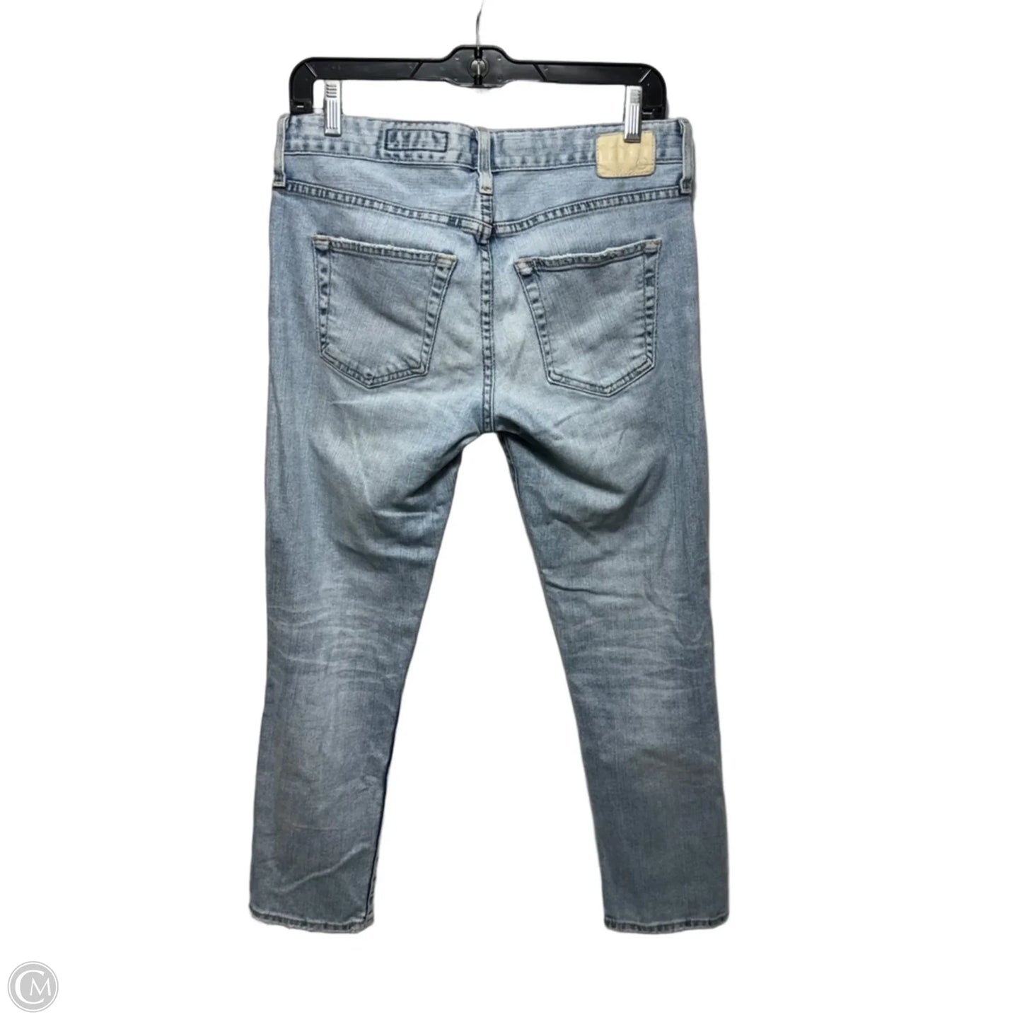 Jeans Straight By Adriano Goldschmied In Blue Denim, Size: 4/27