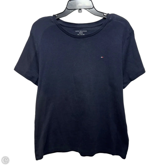 Top Short Sleeve By Tommy Hilfiger In Navy, Size: Xxl