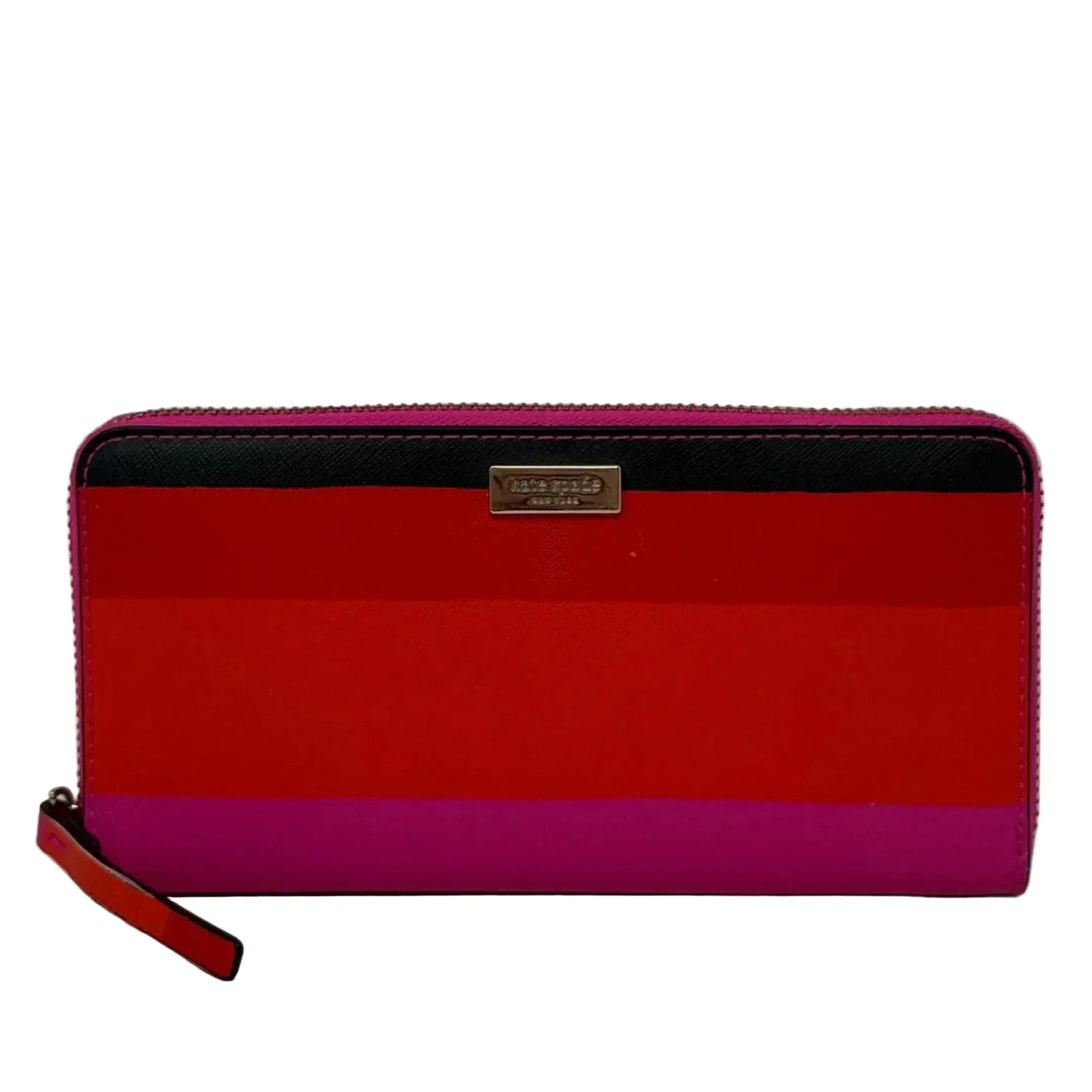 Laurel Way Bonita Stripe Neda Zip Around Continental Wallet Designer By Kate Spade, Size: Large