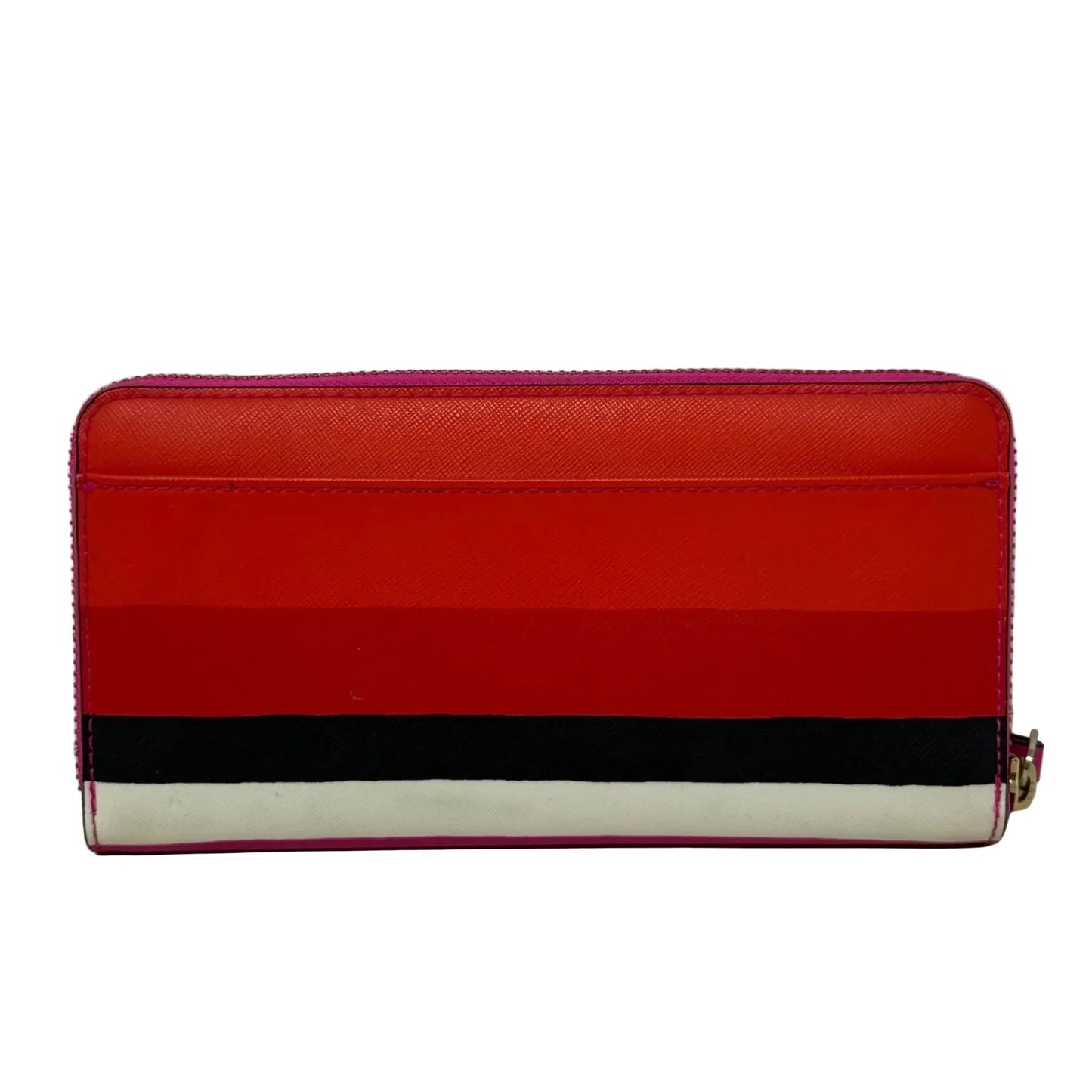 Laurel Way Bonita Stripe Neda Zip Around Continental Wallet Designer By Kate Spade, Size: Large