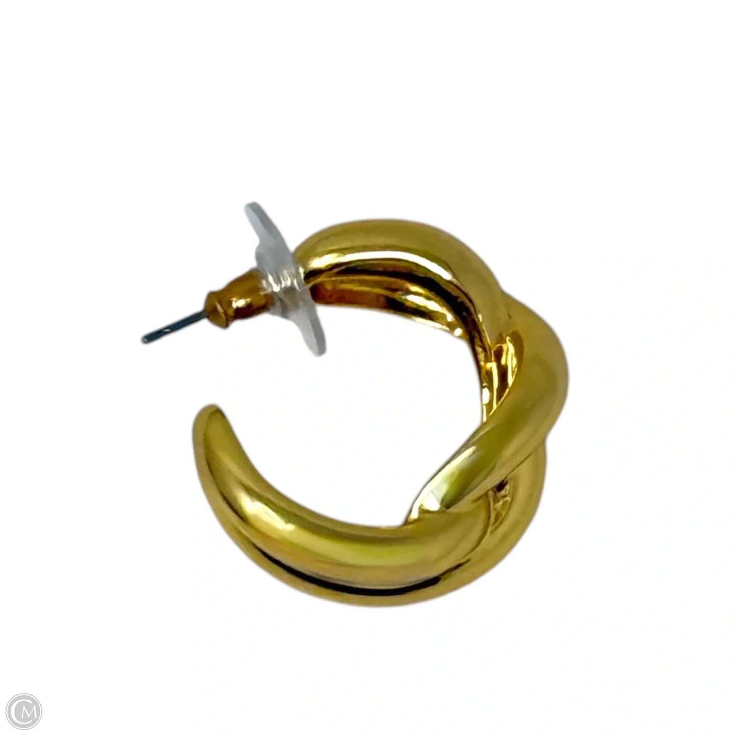 Gold Tone Braided Hoop Earrings  By J. Crew