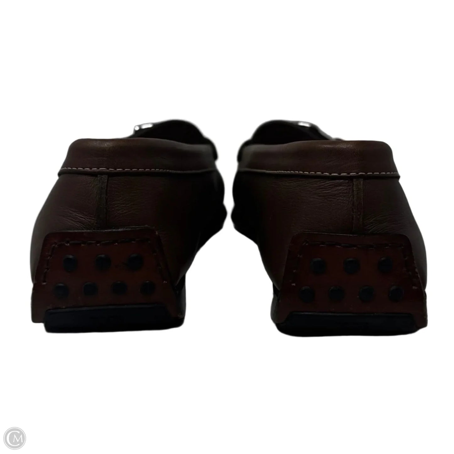 AS IS Leather Buckle Loafers Luxury Designer By Tods In Brown, Size: 6.5 (36.5)