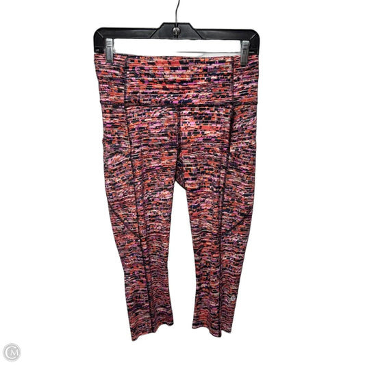 Athletic Leggings Capris By Lululemon In Multi-colored, Size: 8