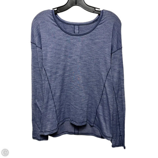 Athletic Top Long Sleeve Collar By Lululemon In Purple, Size: M ESTIMATED