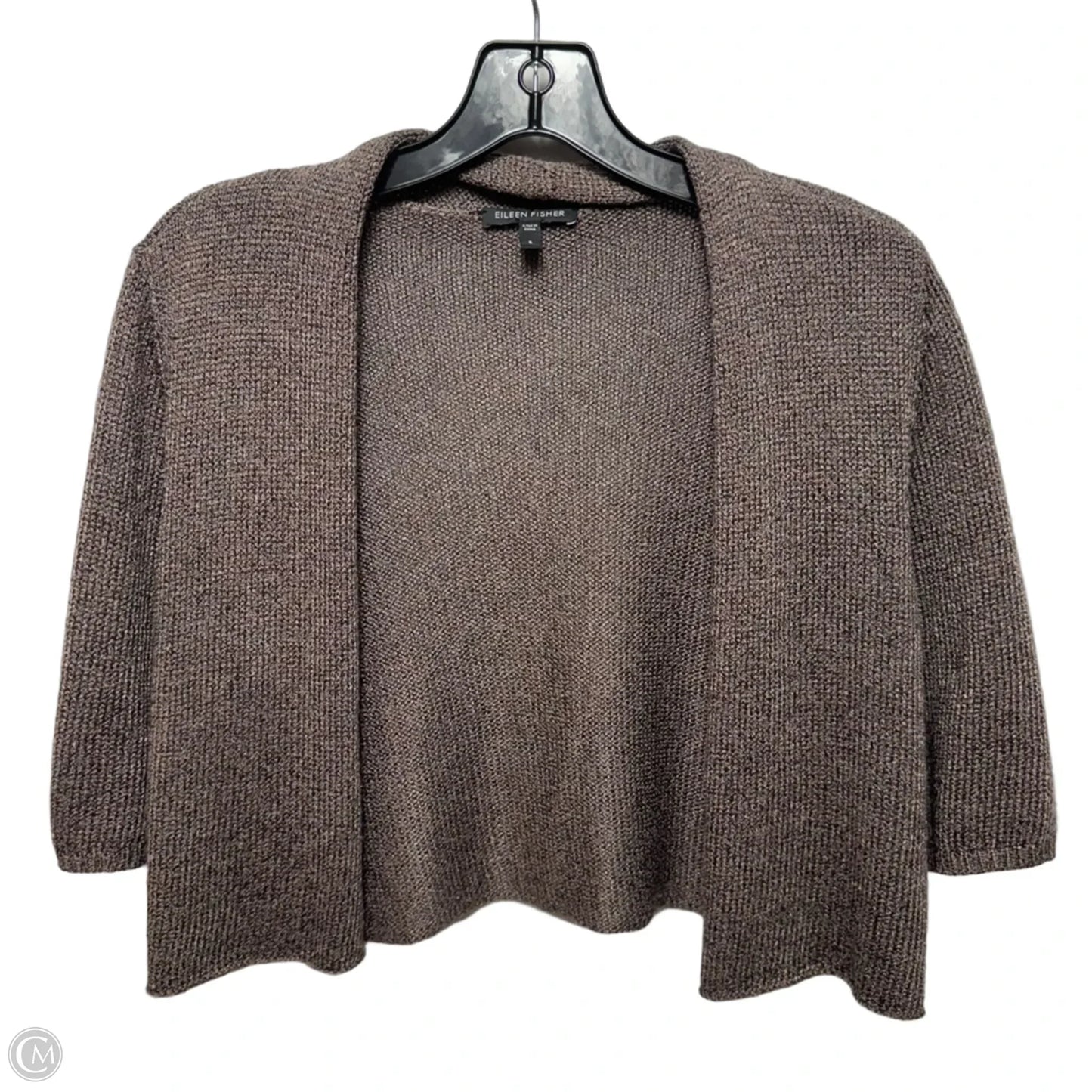 Silk Blend Bolero By Eileen Fisher In Brown, Size: M