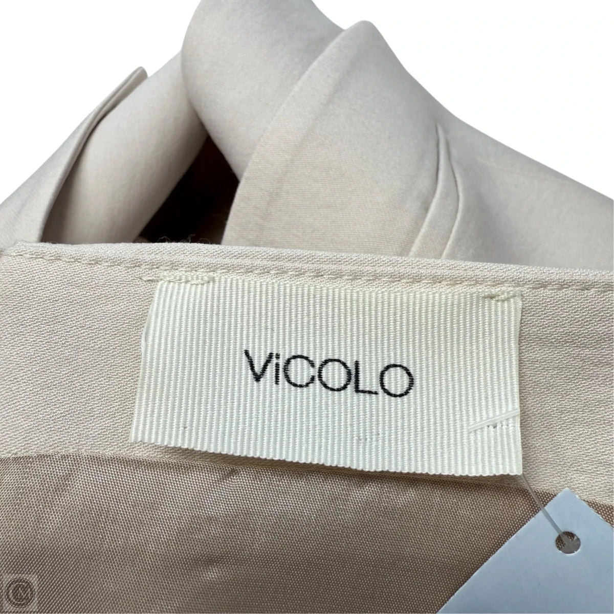 Single Breasted Strapless Vest Top By Vicolo In Cream, Size: S