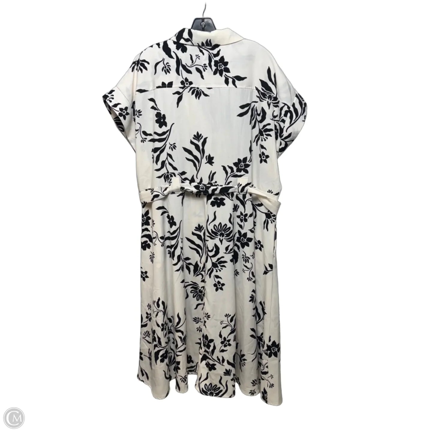 Dress Casual Maxi By Cato In Black & Cream, Size: 22/24
