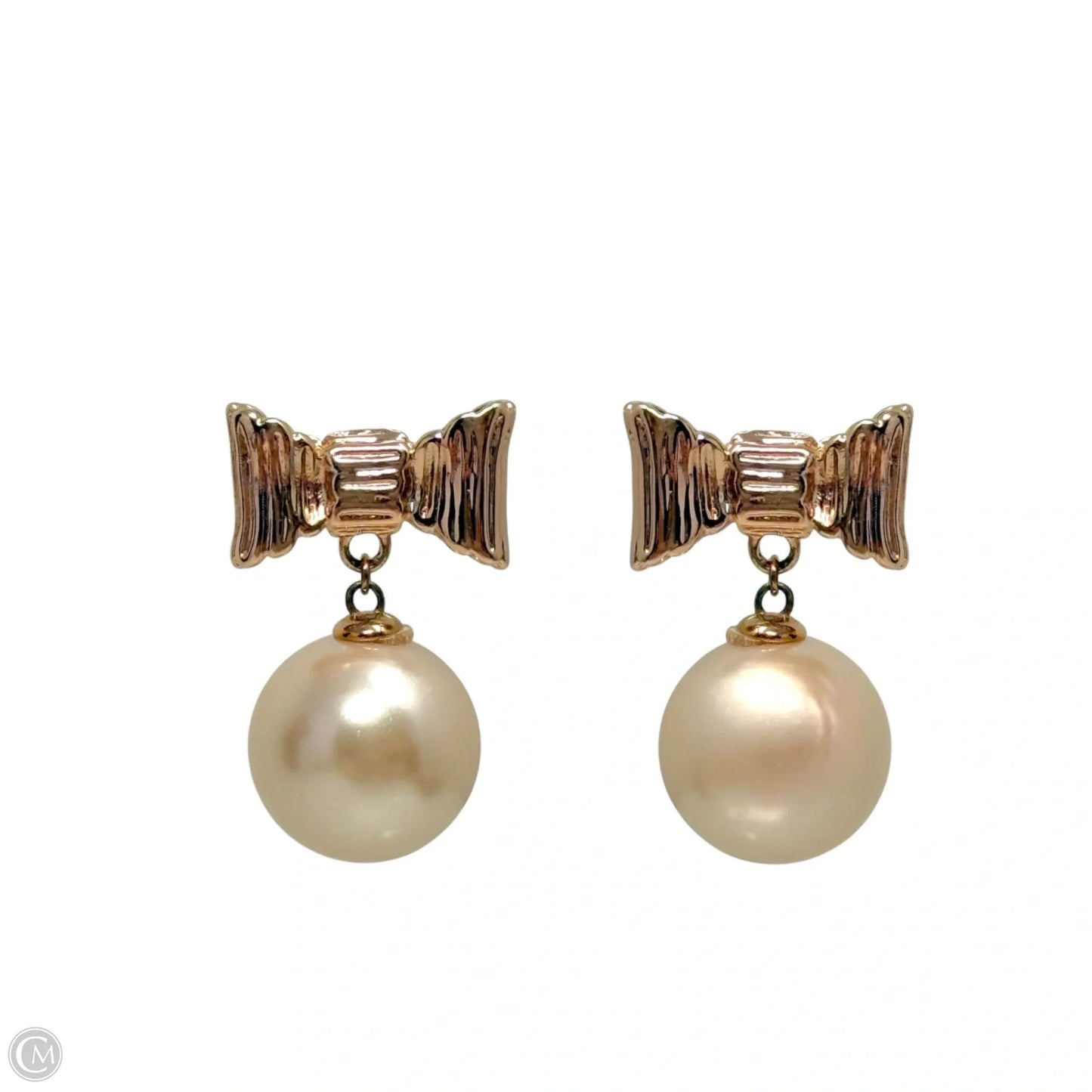 All Wrapped Up In Pearls Bow Drop Earrings Designer By Kate Spade