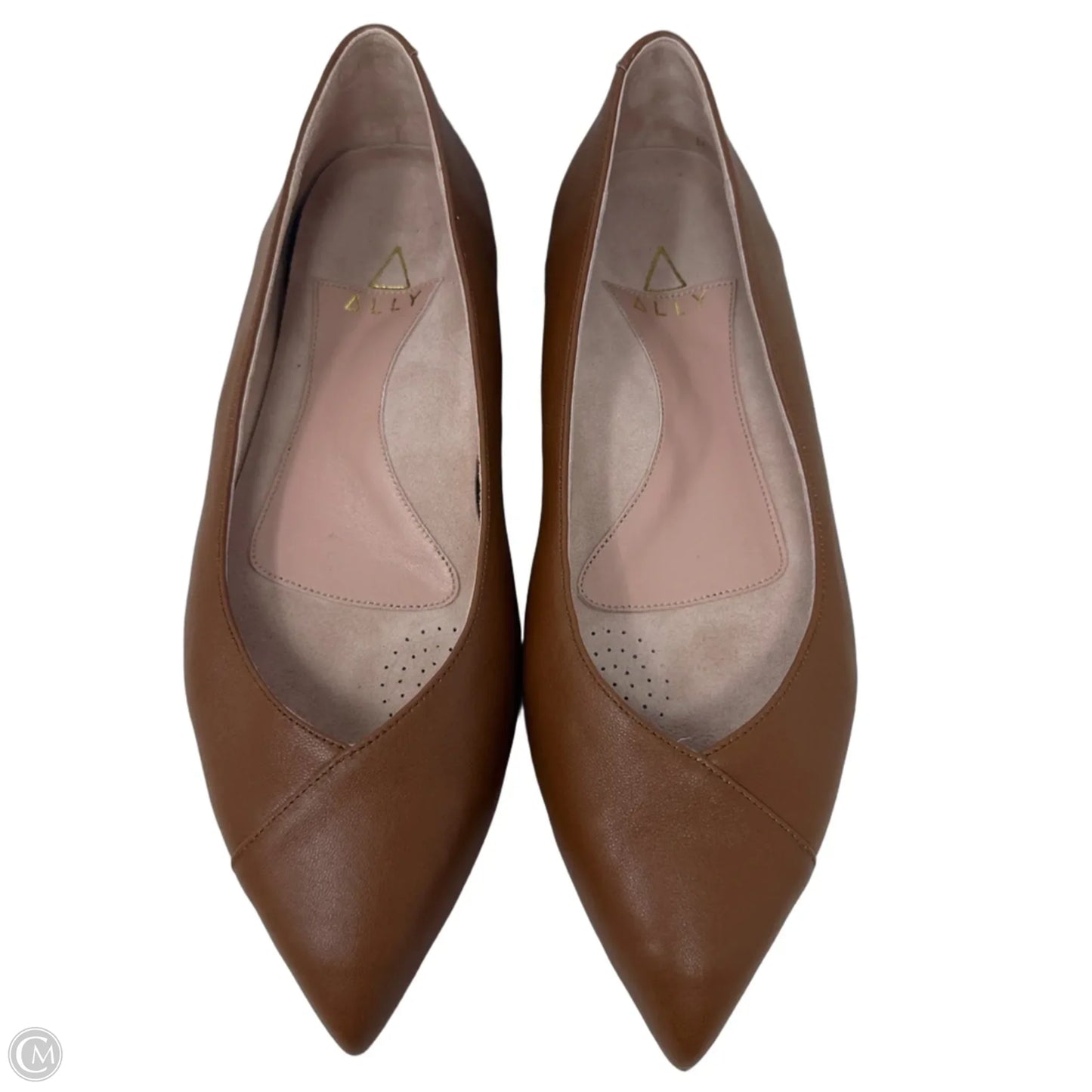 Courageous Leather Forever Flats By Ally In Caramel, Size: 8 (EU 38.5 C)