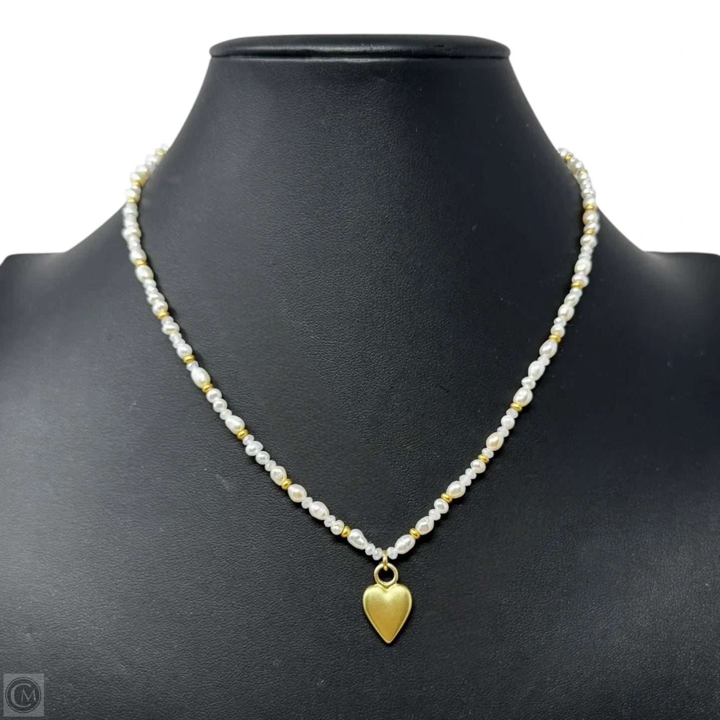 Sparkly Pearl Charm Necklace By Spartina