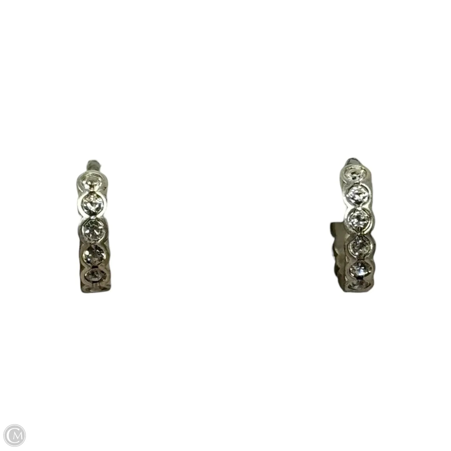 Diamanté Huggie Hoop Earrings