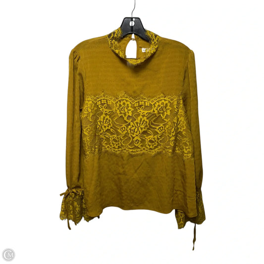 Top Long Sleeve By Moon River In Chartreuse, Size: M ESTIMATED