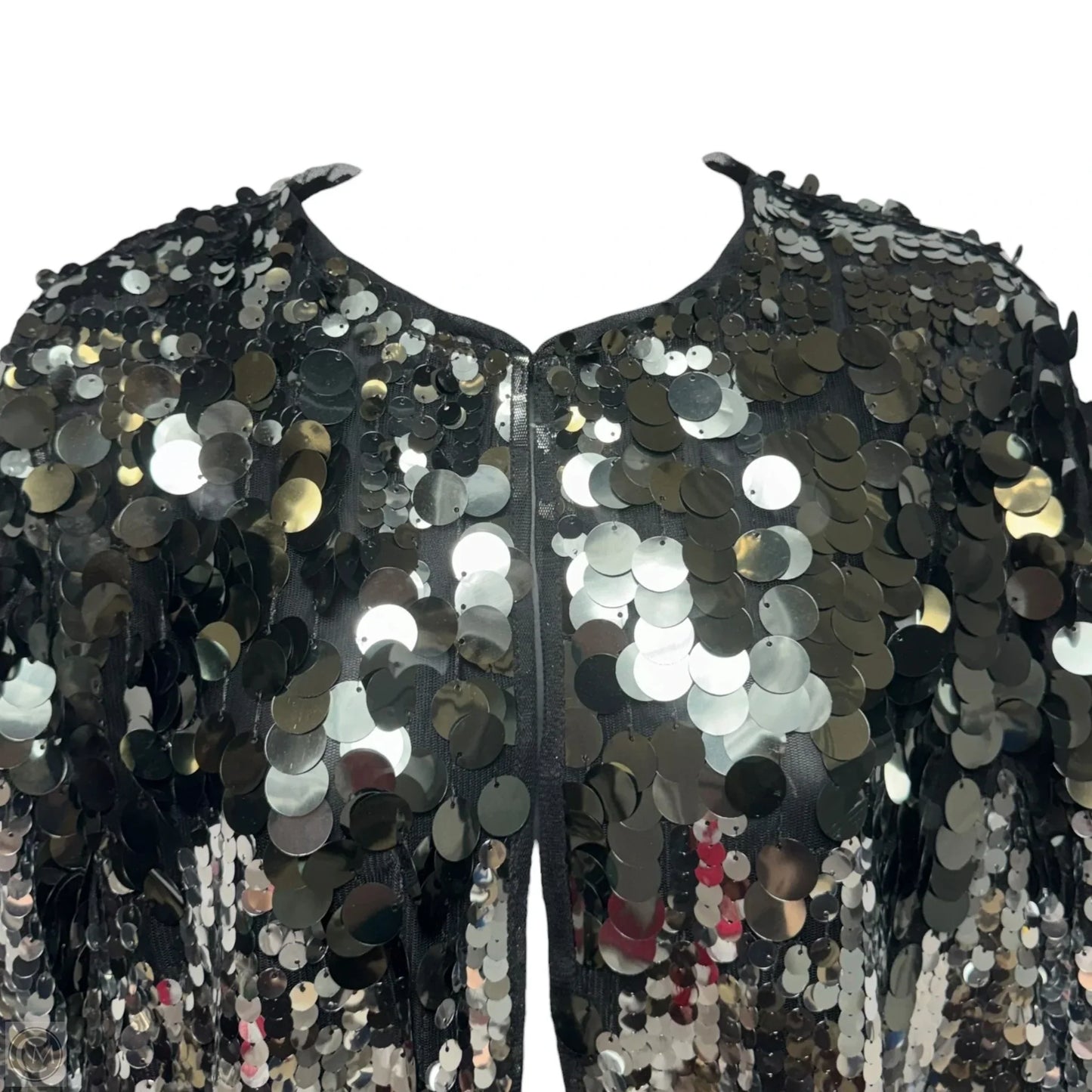 Sequin Mesh Duster Cardigan By Anthropologie In Black, Size: Osfm