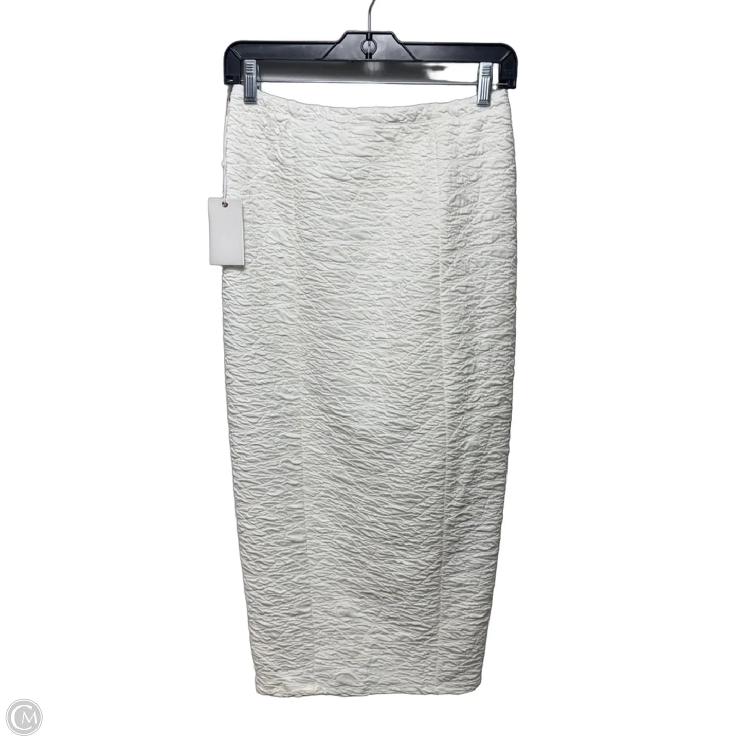 Crinkle Skirt Midi By Good American In White, Size: M