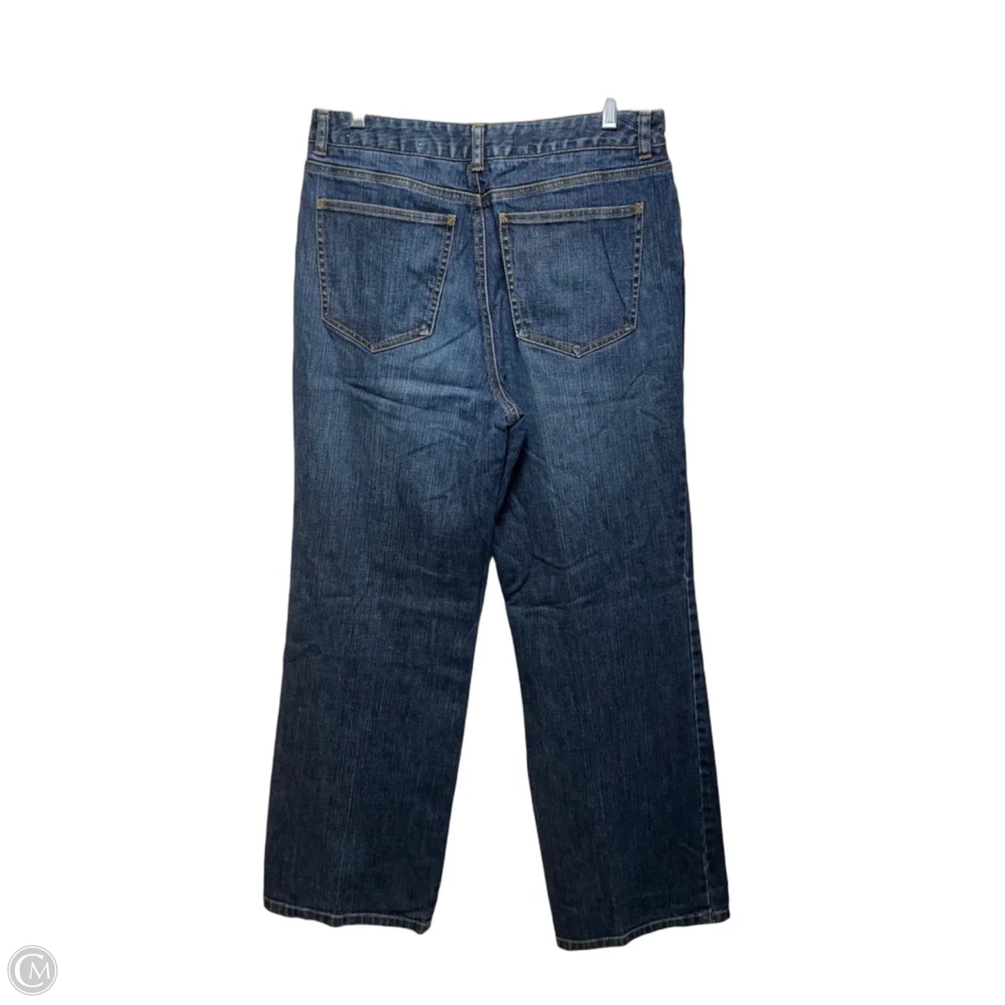 Jeans Stretch Wide Leg By Talbots In Blue Denim, Size: 10