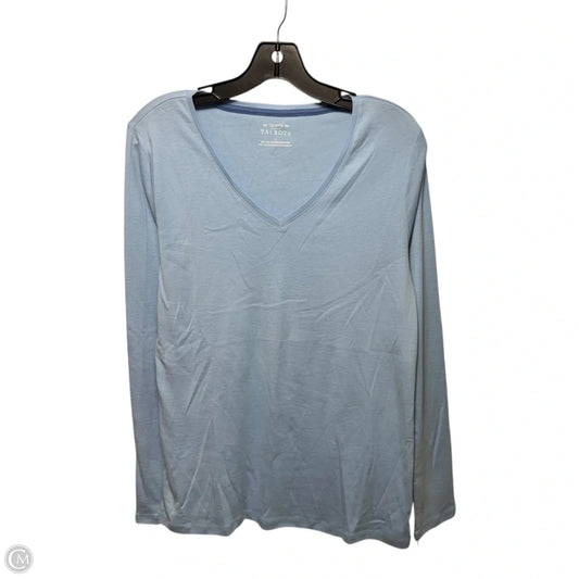 The Talbots Tee Top Long Sleeve Basic By Talbots In Blue, Size: L