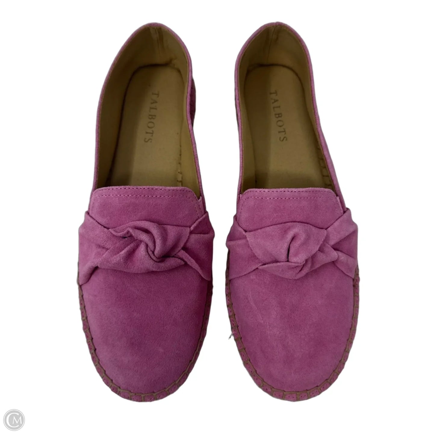 Suede Espadrille Shoes Flats By Talbots In Pink, Size: 8.5