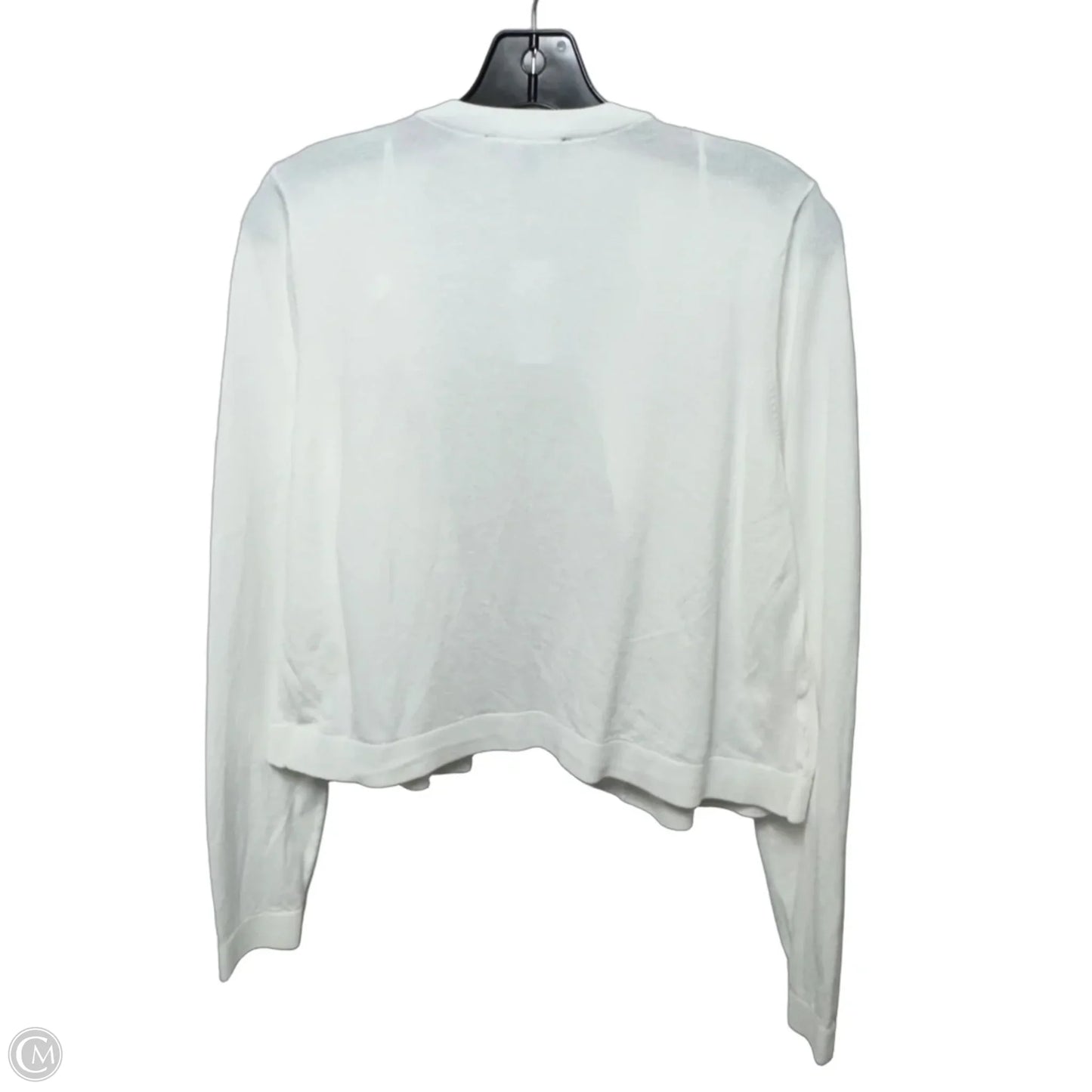 Sweater Cardigan By Ann Taylor In White, Size: M