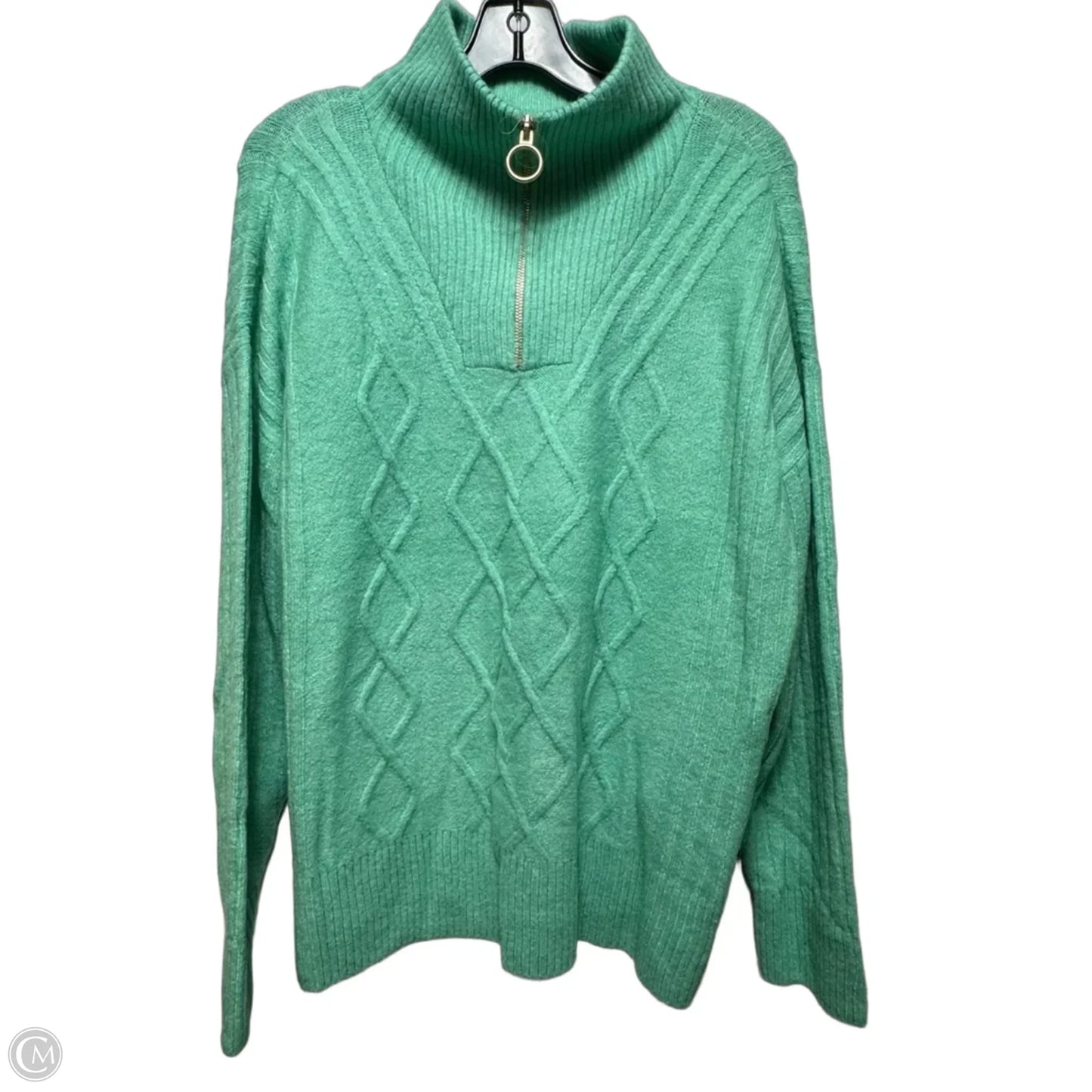 Sweater By Talbots In Green, Size: Xl