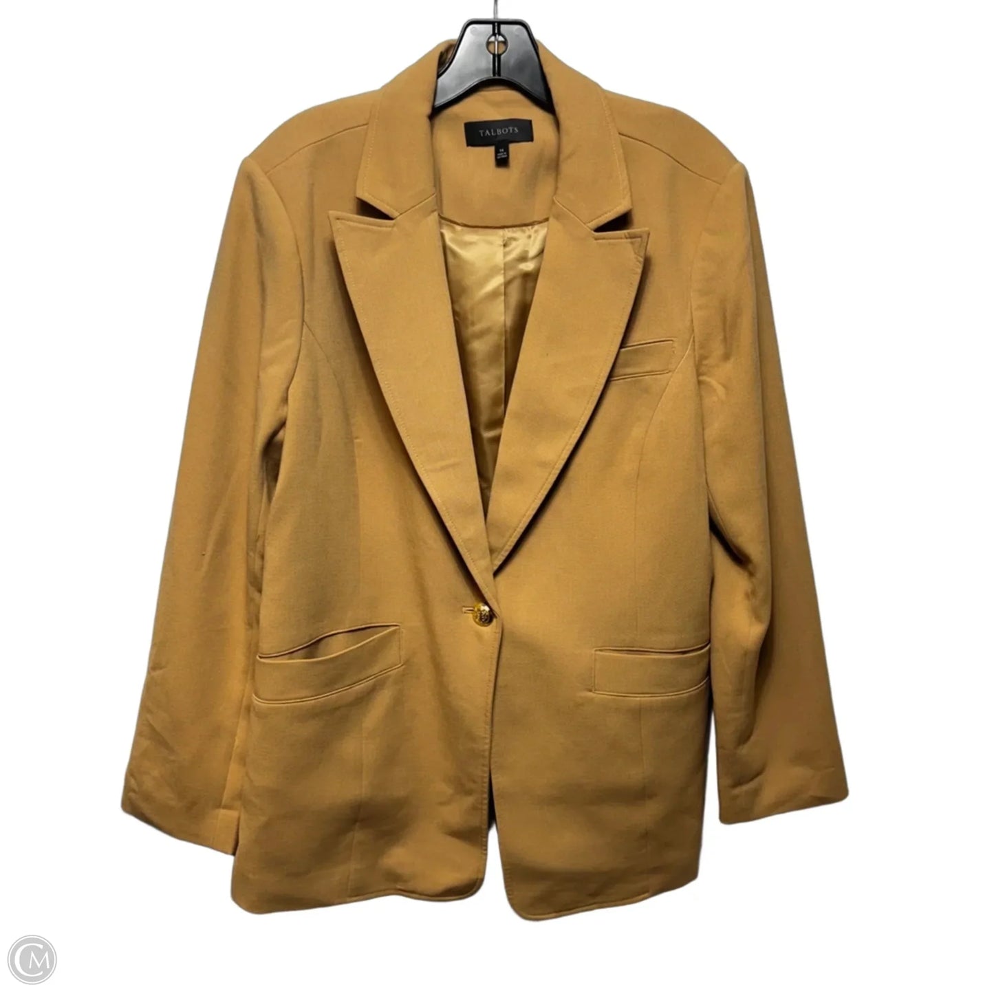 Blazer By Talbots In Tan, Size: 14