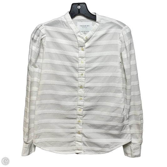 Top Long Sleeve By The Shirt In White, Size: Xs