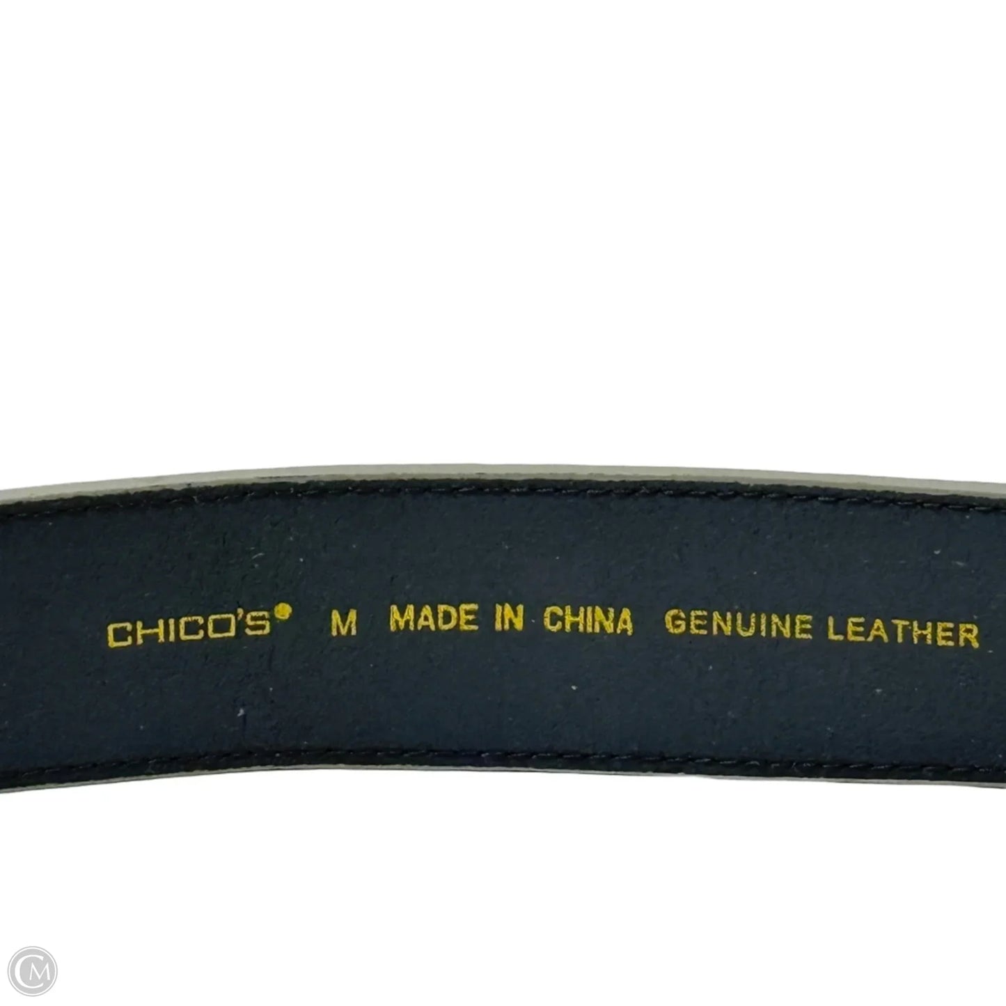 Leather Belt By Chicos, Size: Medium