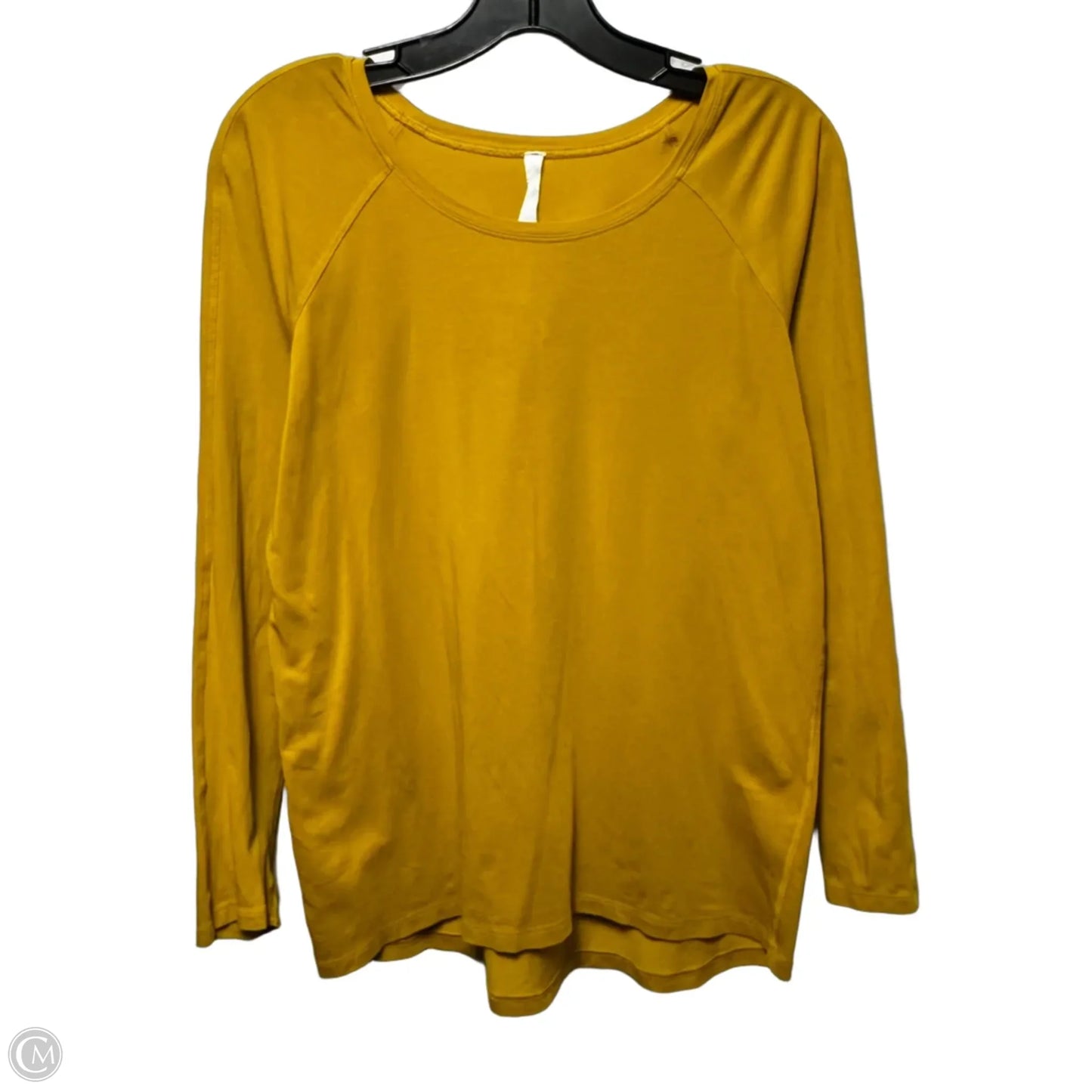Athletic Top Long Sleeve By Lululemon In Yellow, Size: 6