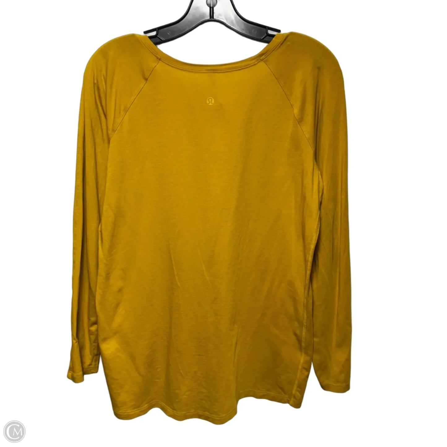 Athletic Top Long Sleeve By Lululemon In Yellow, Size: 6