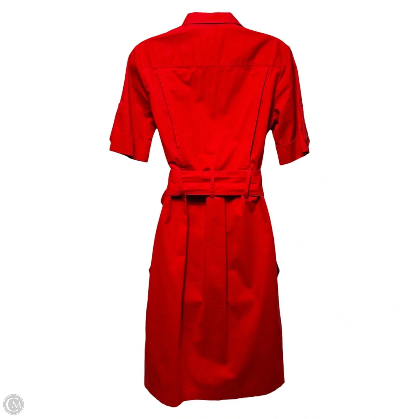 Belted Utility Dress Designer By Derek Lam In Red, Size: 6 (38)