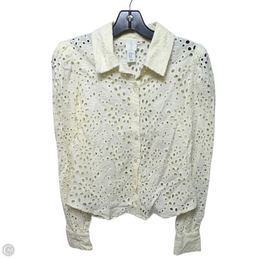 Top Long Sleeve By Joie In Cream, Size: Xs