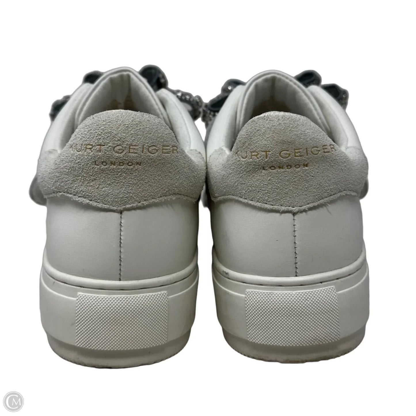 Laney Bow Trainers Shoes Designer By Kurt Geiger In White, Size: 11 (42)