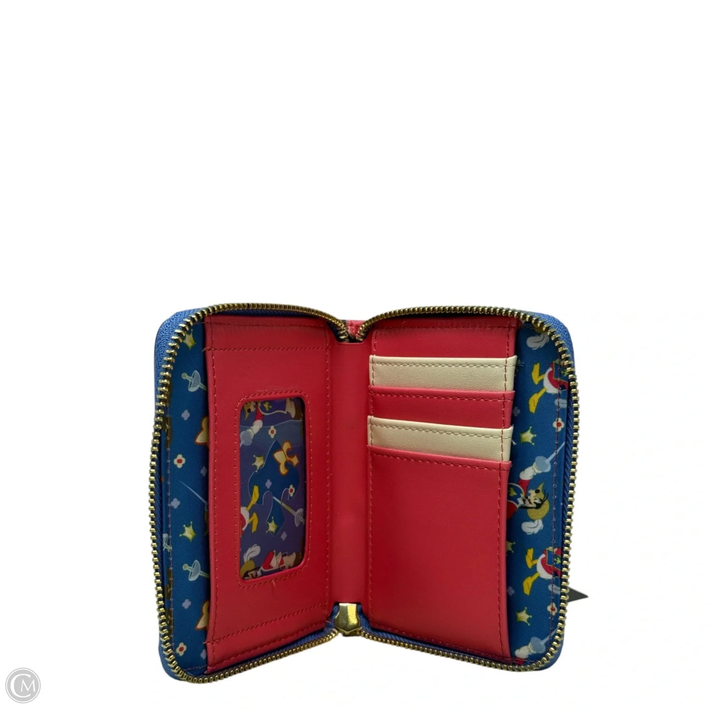 Disney Three Musketeers Mickey Mouse Zip Wallet By Loungefly, Size: Small