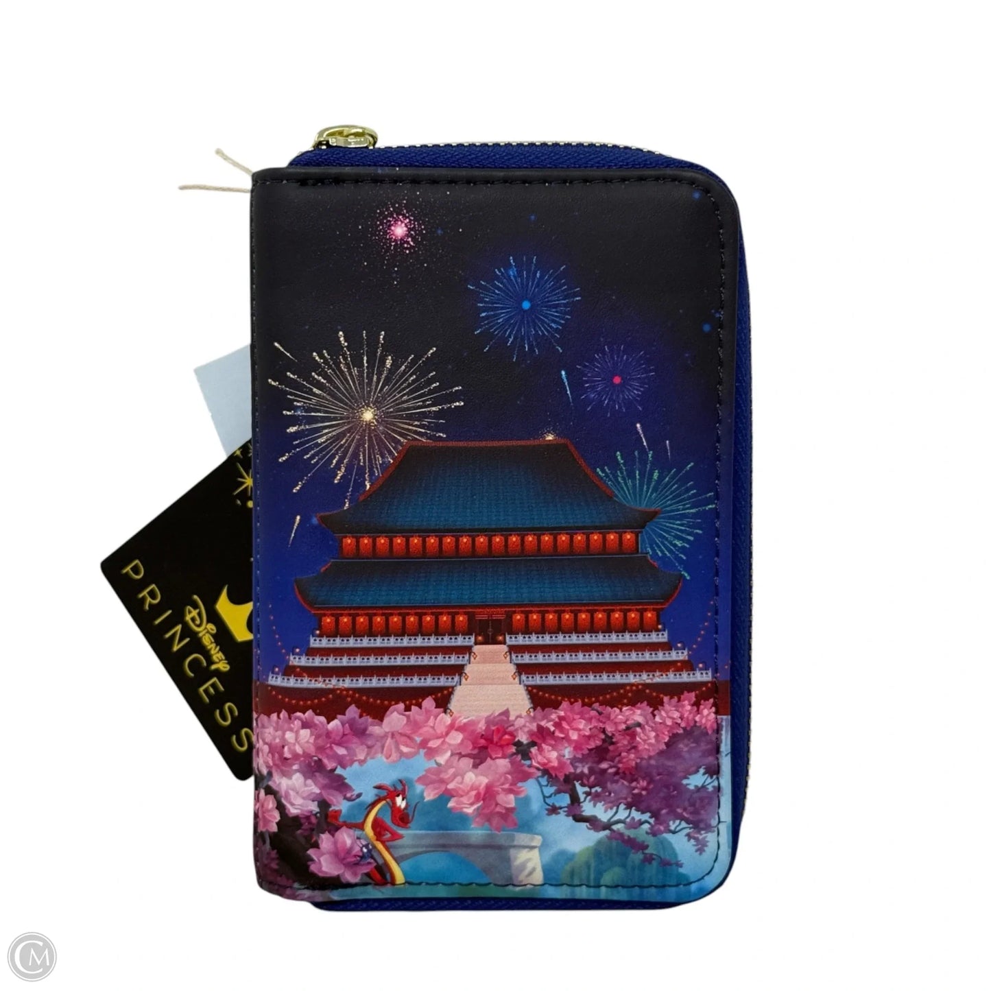 Disney Castle Series - Mulan Castle Zip Around Wallet By Loungefly, Size: Medium