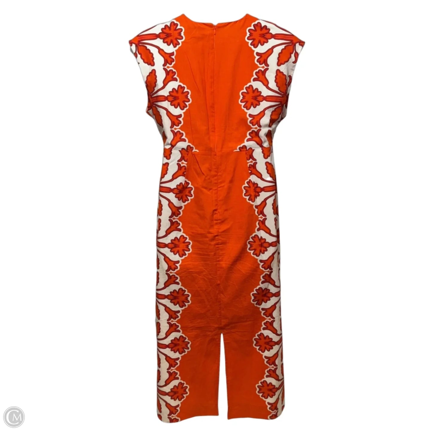 Dress Casual Maxi By Anna Cate In Orange & White, Size: L
