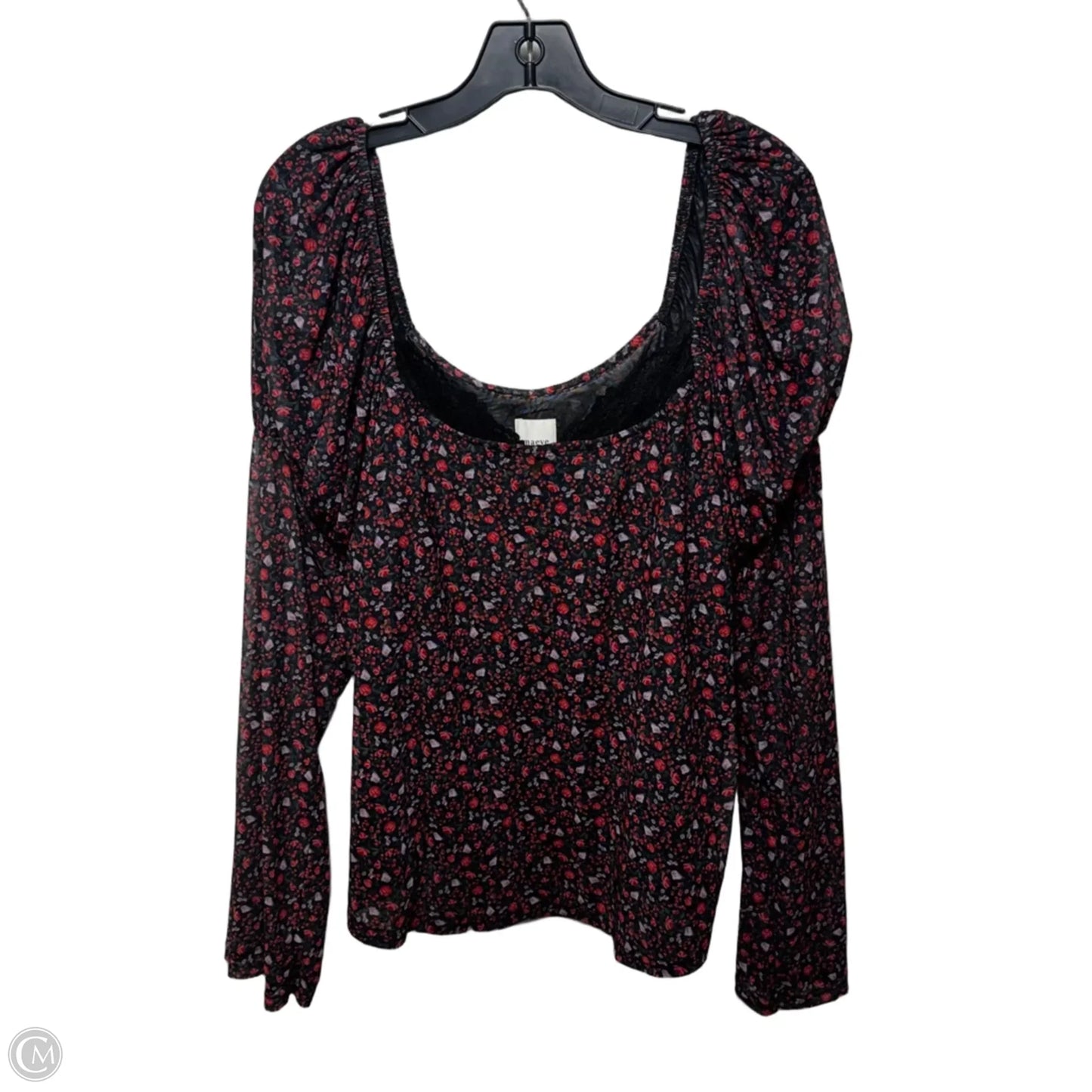 Top Long Sleeve By Maeve In Floral Print, Size: 3x