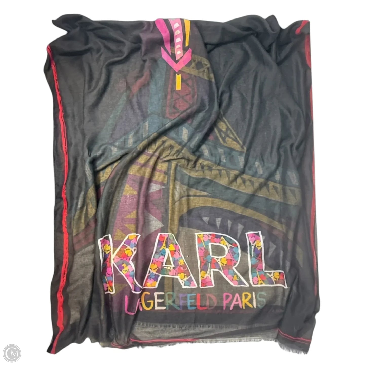 Long Scarf Designer By Karl Lagerfeld