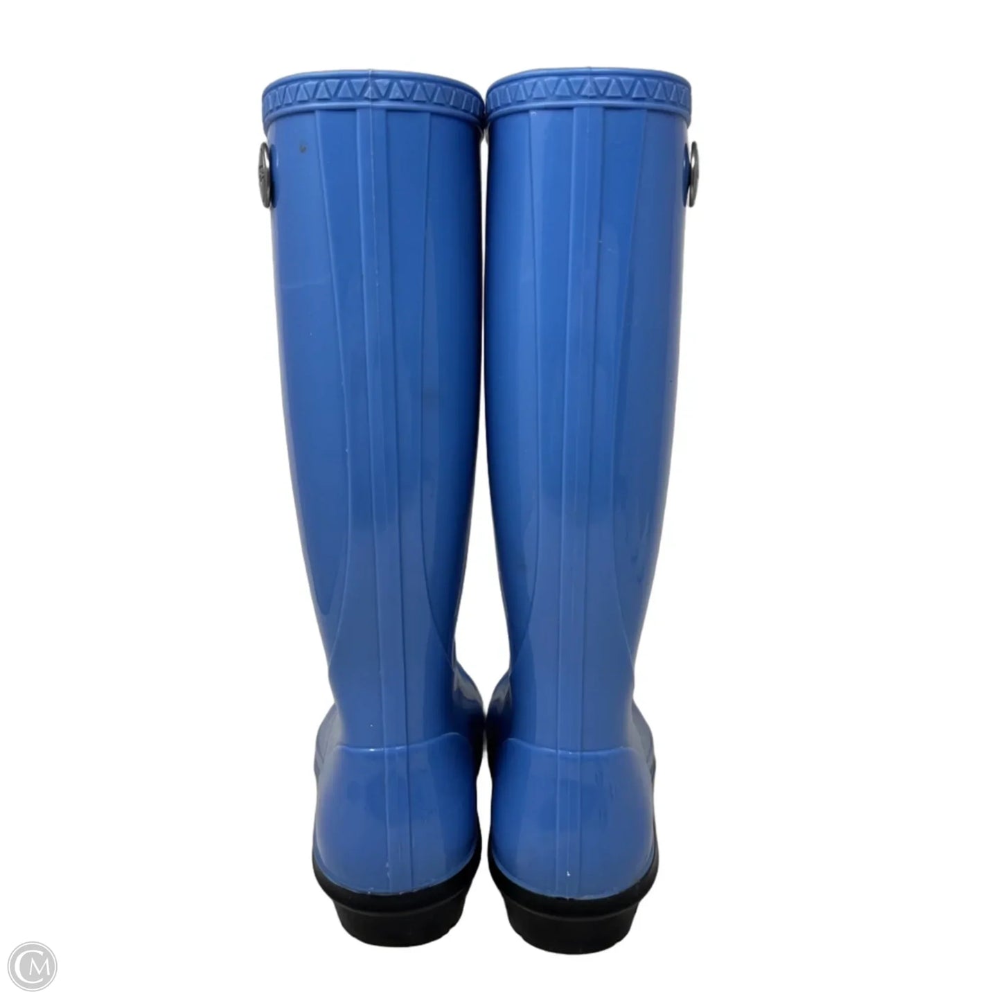 Shaye Rain Boots Designer By Ugg In Blue, Size: 7