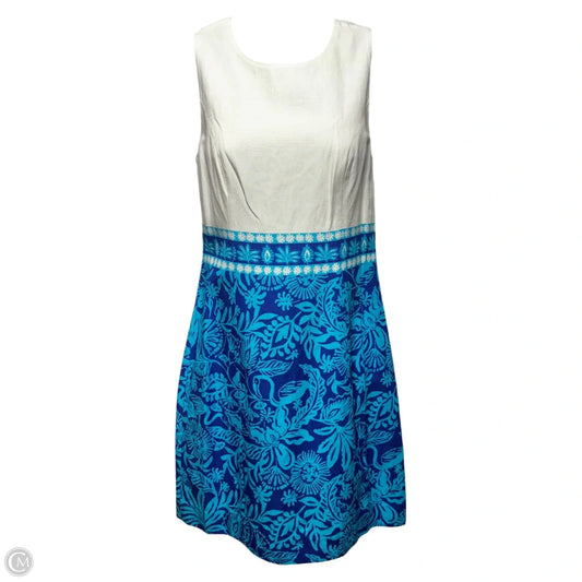 Dress Designer By Lilly Pulitzer In Blue & White, Size: 0