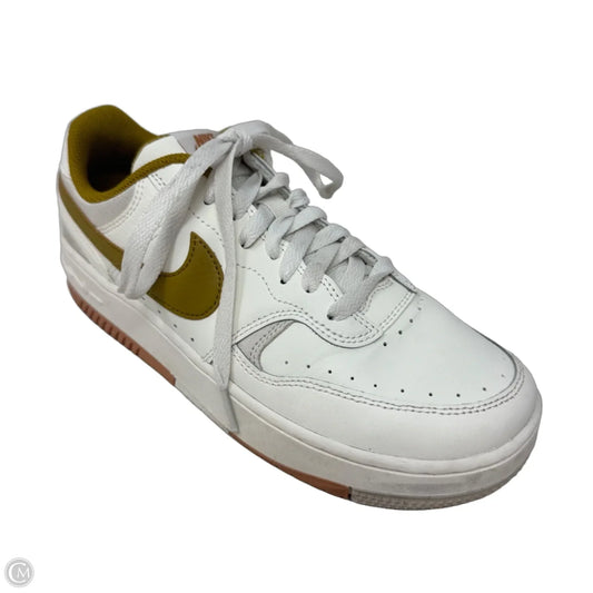 Gamma Force Sneakers By Nike In White & Yellow, Size: 8
