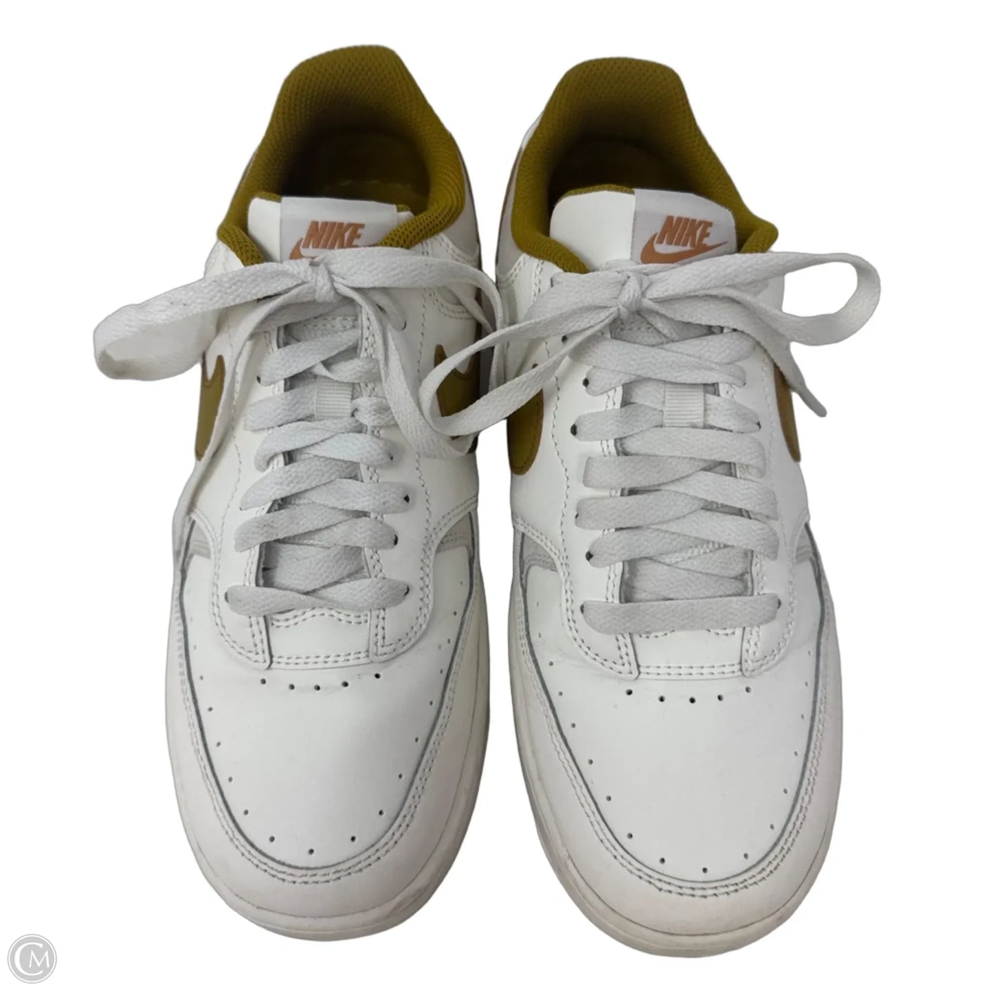 Gamma Force Sneakers By Nike In White & Yellow, Size: 8