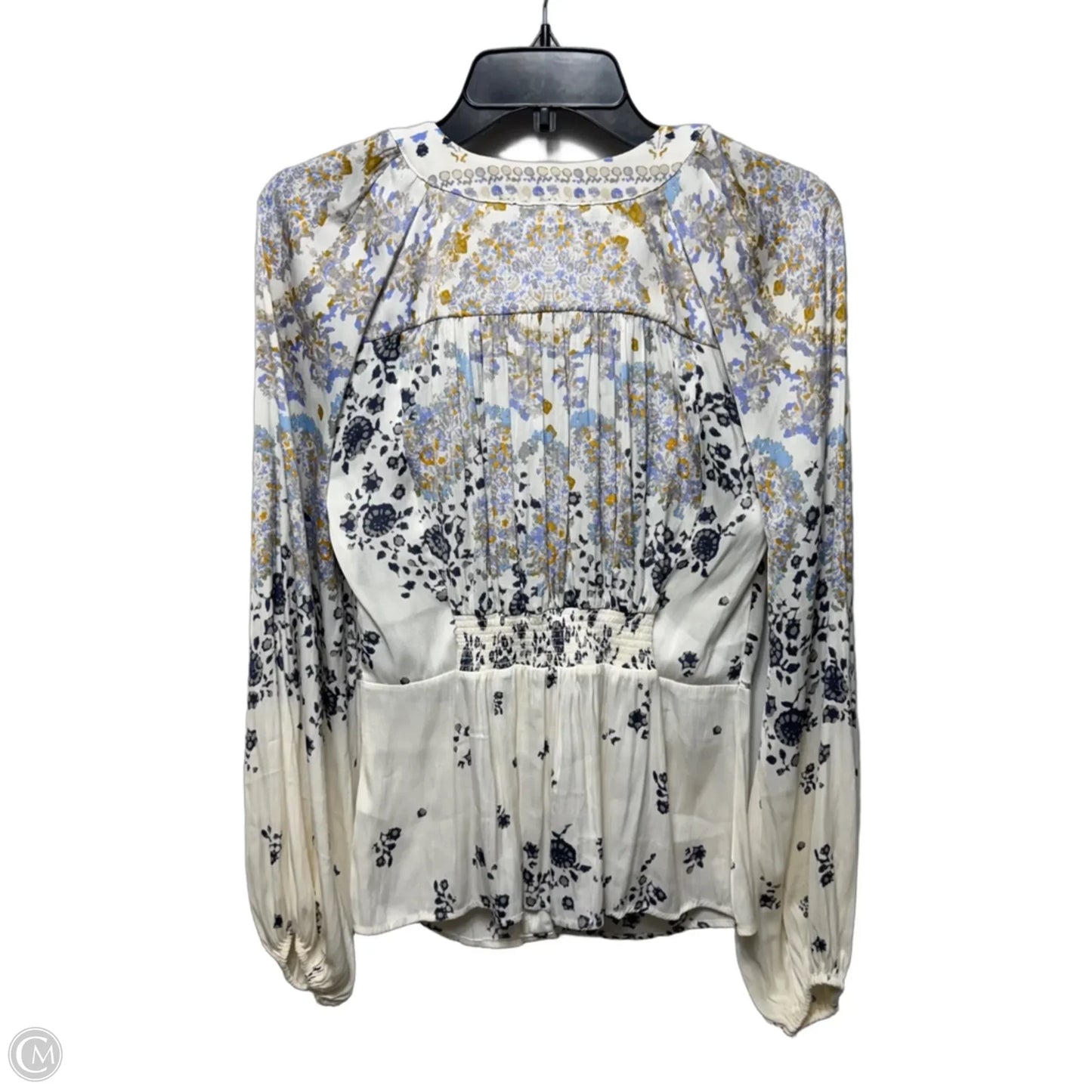 Top Long Sleeve By Free People In Floral Print, Size: M