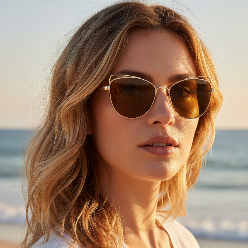 St. Lucia MK 1035 Sunglasses Designer By Michael Kors, Size: Medium