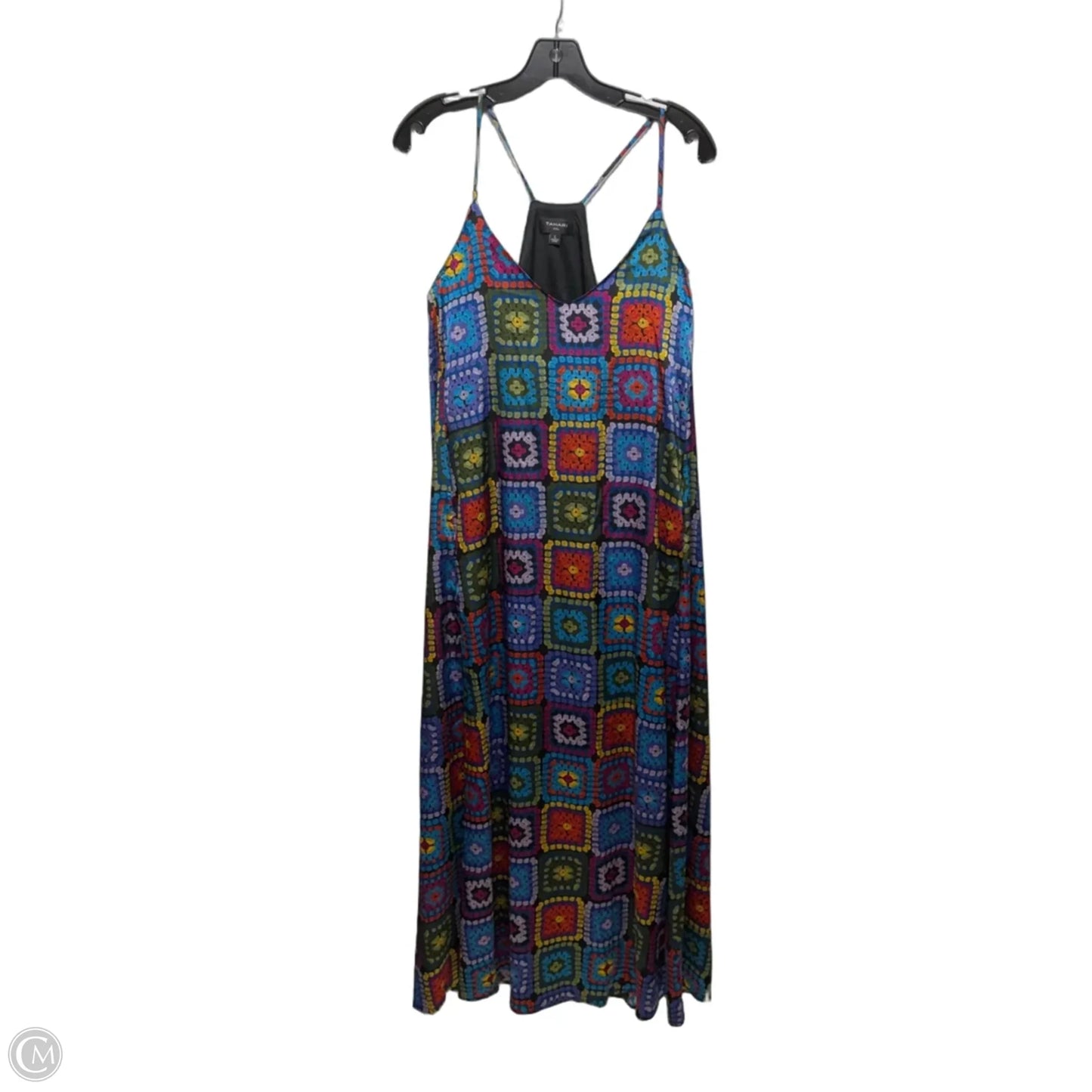 Dress Casual Maxi By Tahari ASL In Printed Granny Squares, Size: L