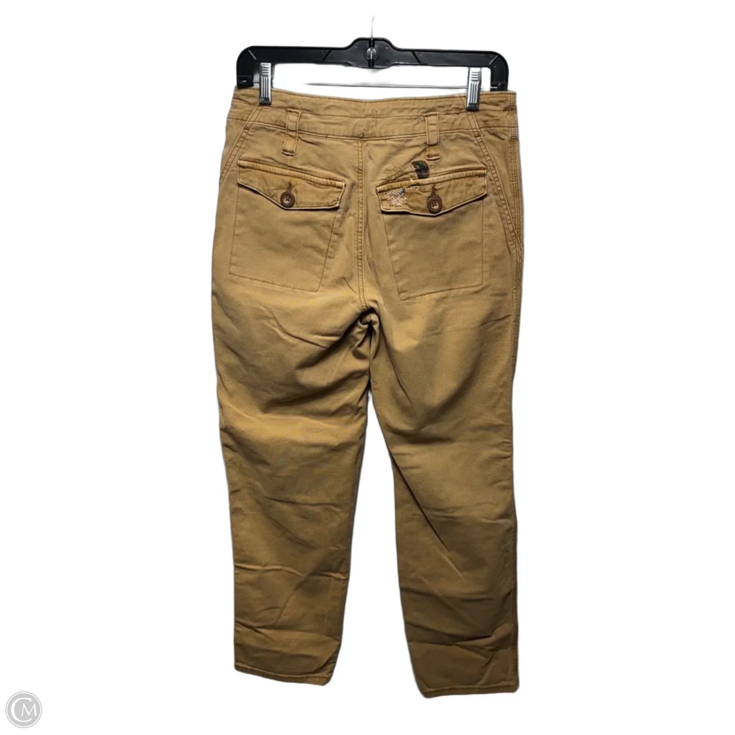 Wanderer Embroidered Cargo Pants By Anthropologie In Brown, Size:  4/27