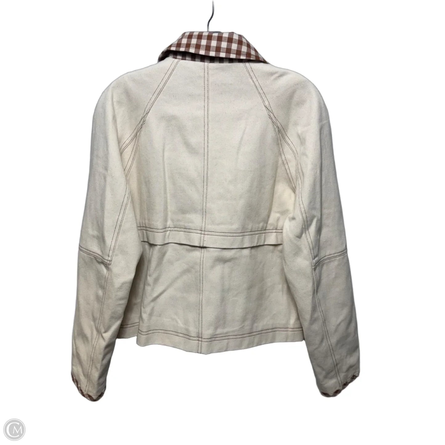 Jacket Denim By Bagatelle In Cream Denim, Size: S