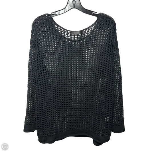 Open Knit Layering Sweater By Zesica In Black, Size: L
