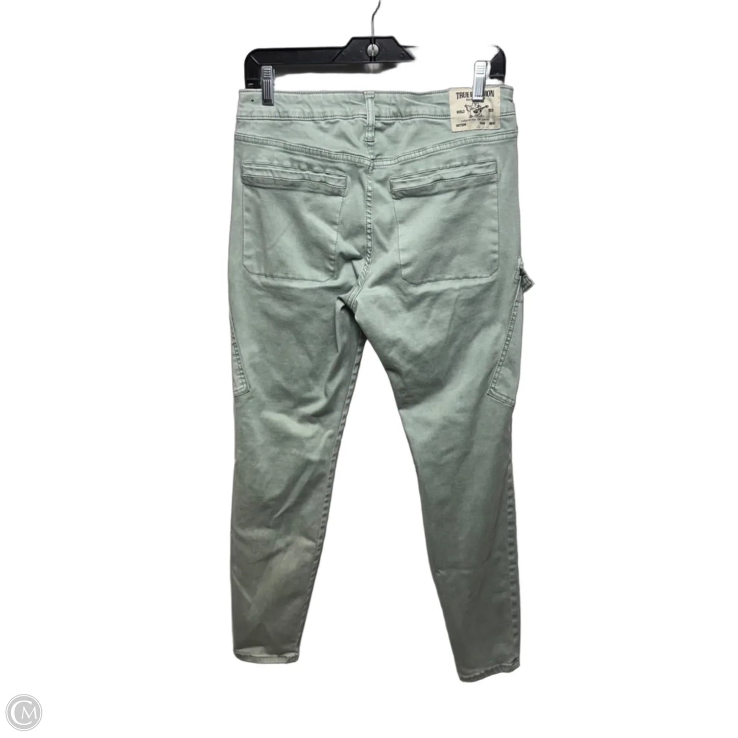 Halle Mid Rise Super Skinny Pants By True Religion In Green, Size: 10/30